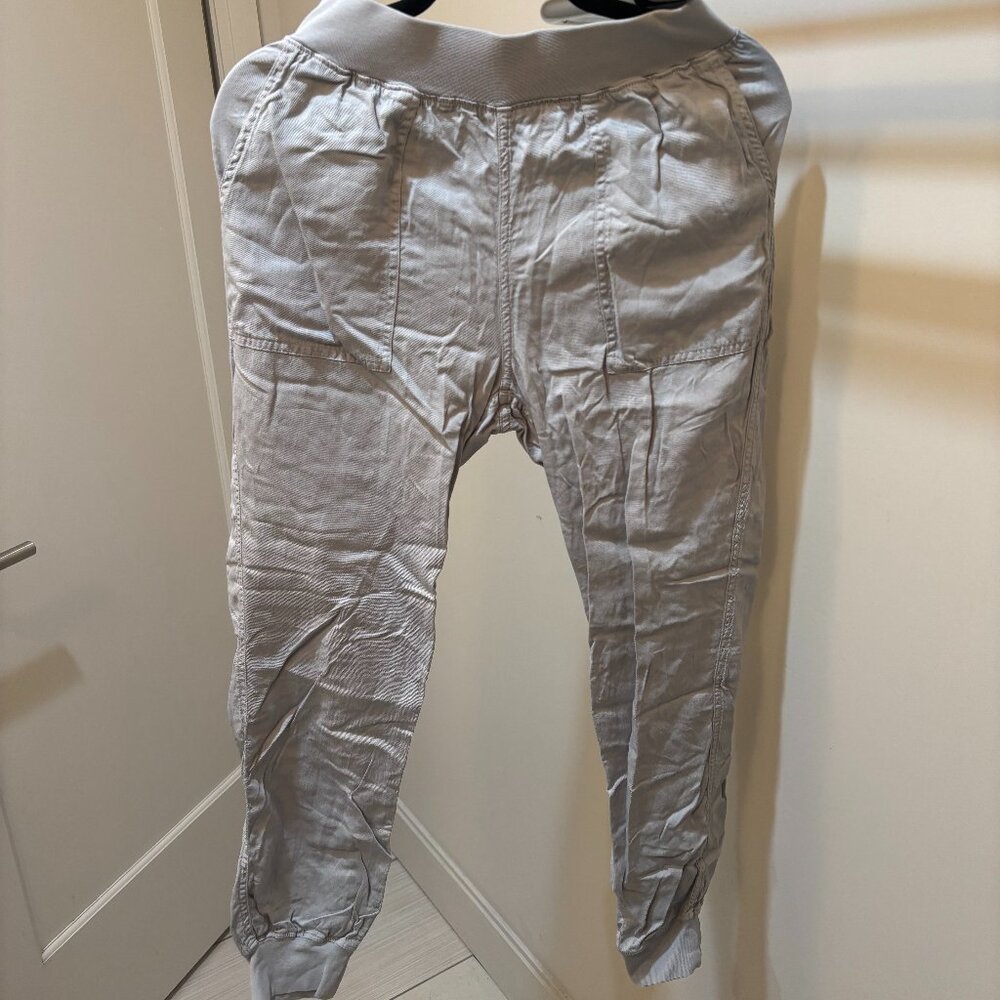 Faherty Gray Linen Jogger- Style Pants- Size Small